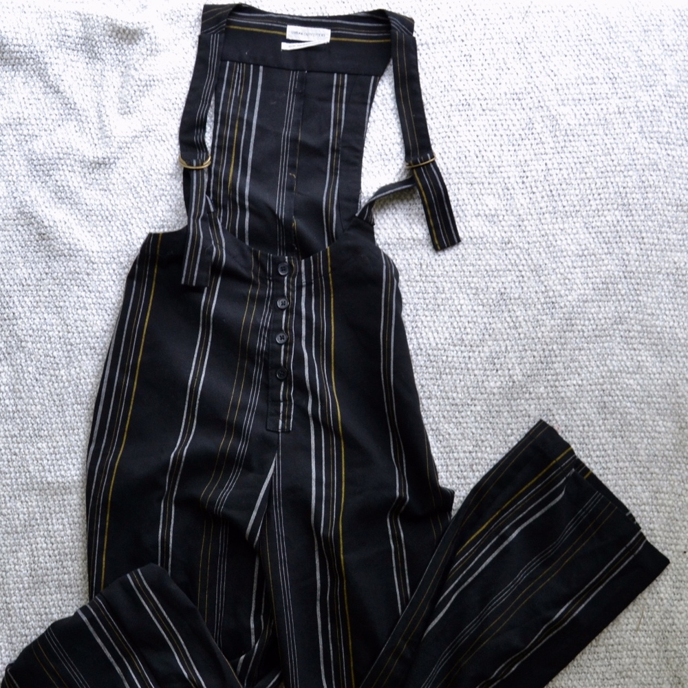 Striped Urban Outfitters Overalls